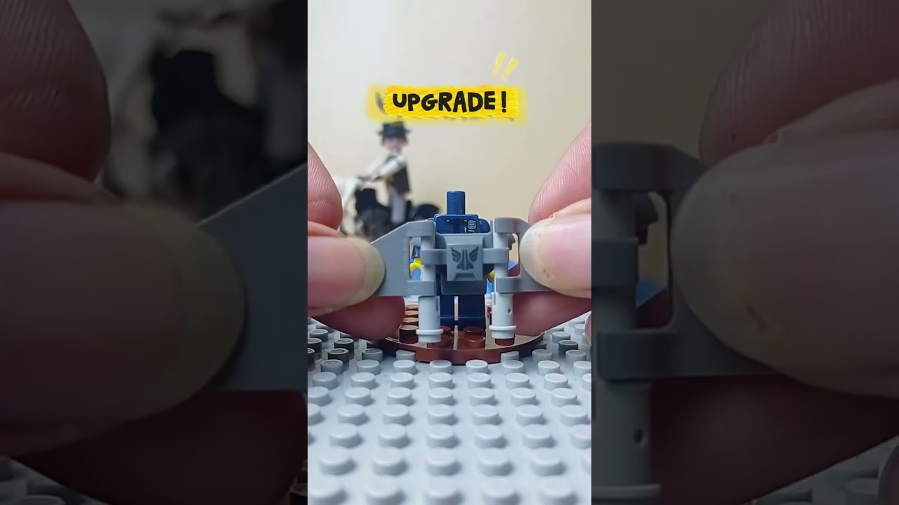 To Basic Policewoman to Robo Upgrade #lego #customlego #minifigure #police #satisfying #shorts