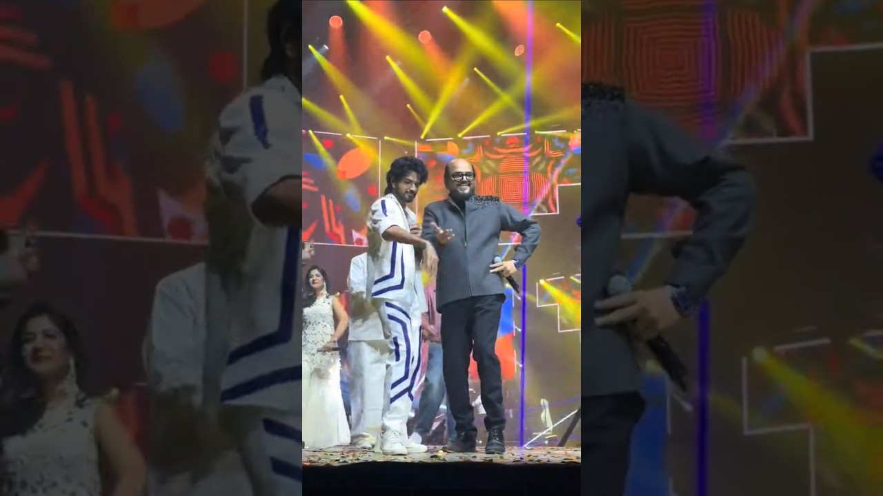 Harsha dancing with Vidyasagar sir #vidyasagar #harshavardhan #maanasi #tamilsong #music