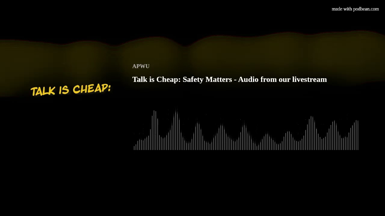 Talk is Cheap: Safety Matters - Audio from our livestream