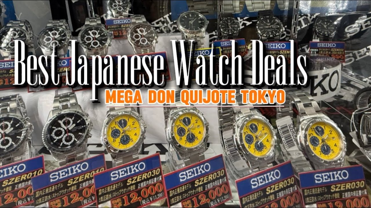 Best Japanese Watch Deals (Seiko, Citizen, G-Shock) at MEGA Don Quijote Tokyo