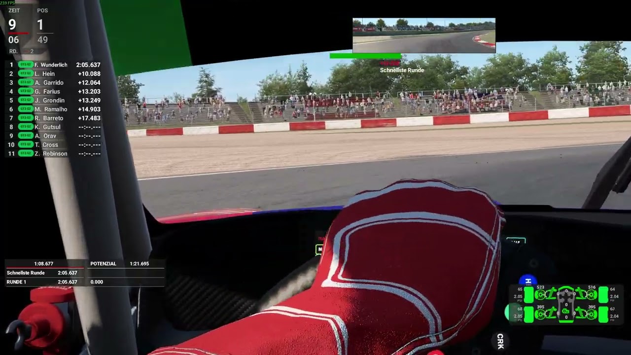 Erste Aufnahme Training Nürburgring Grand Prix Strecke Automobilista 2