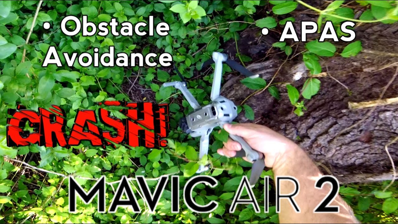 Dji Mavic Air 2 Obstacle Avoidance & APAS with CRASH!!