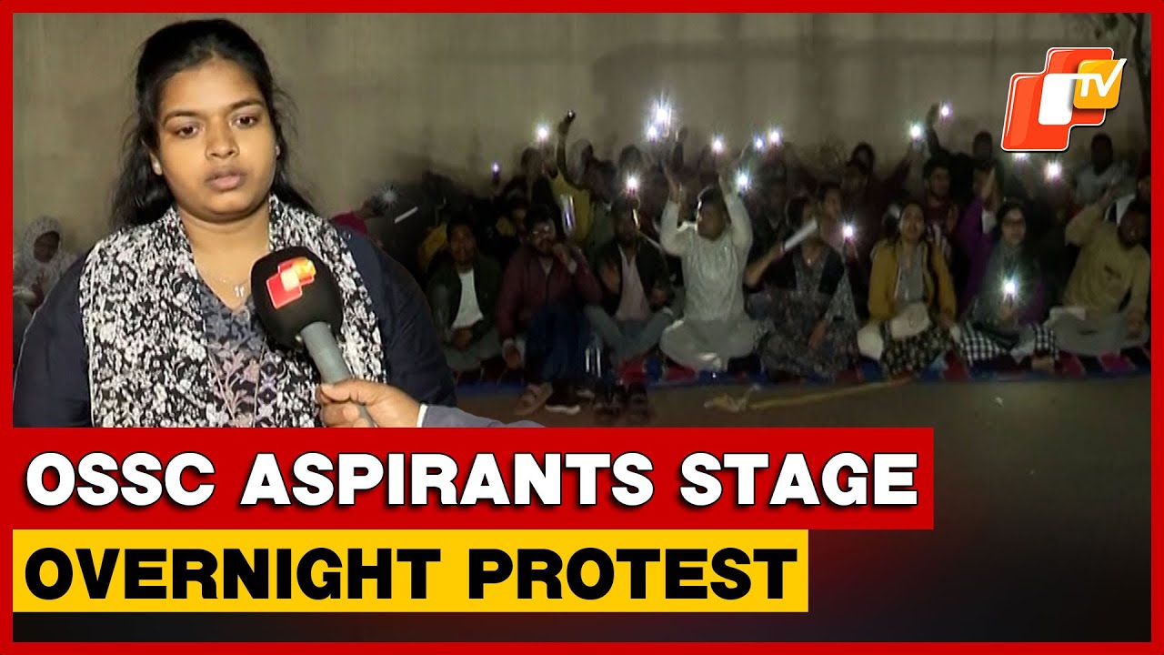 OSSC LTR Arts&ndash;Odia Aspirants Hold Overnight Protest In Bhubaneswar Over Result Delay