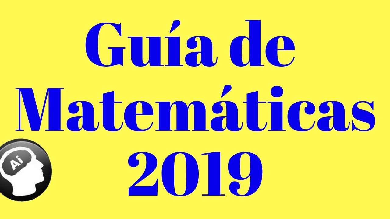 Guía de Matematicas, UNAM 2019, ÁREA 3