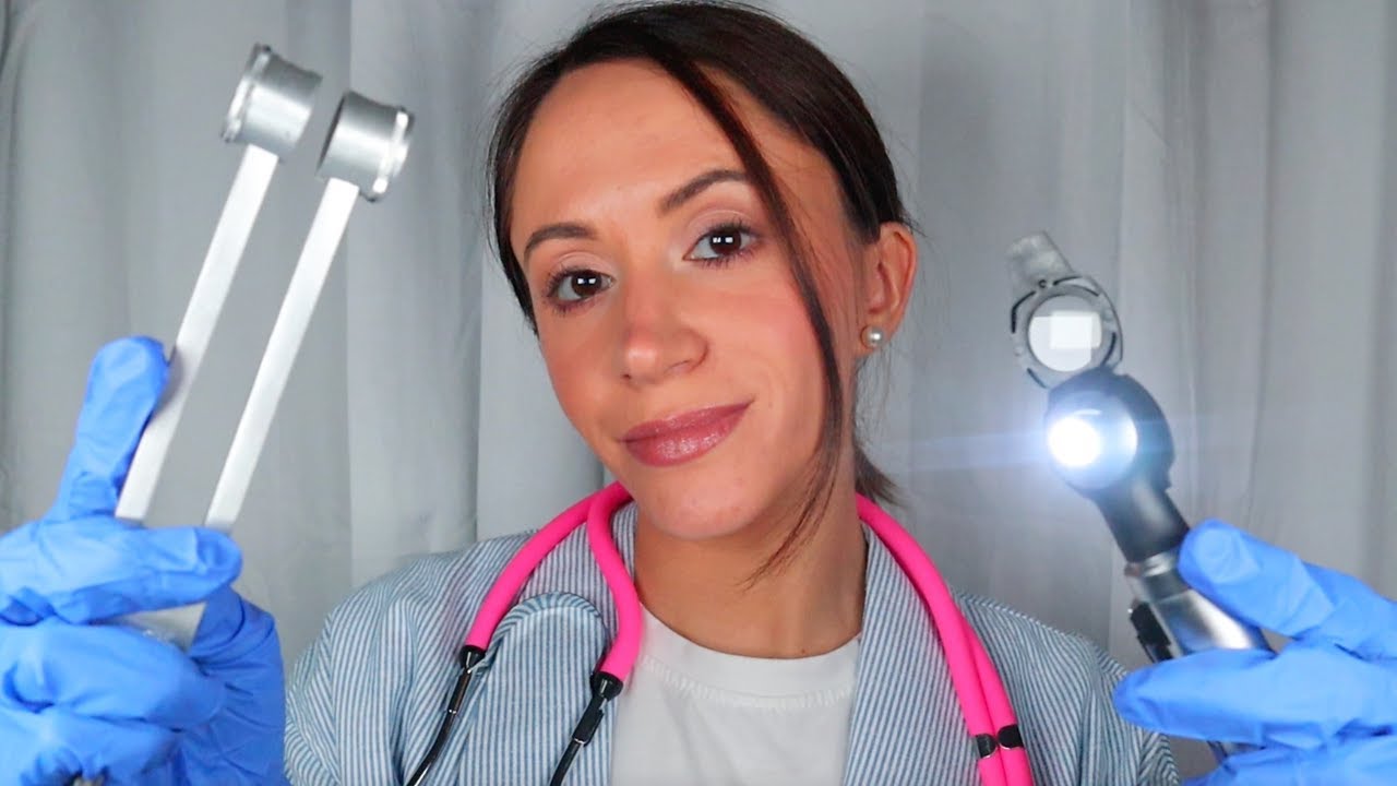ASMR / Concussion Test (medical roleplay)