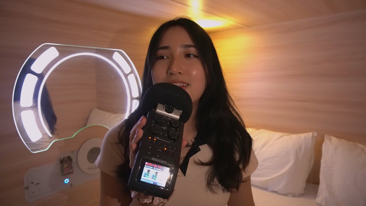 ASMR in a CAPSULE Hotel (part 2)♥️