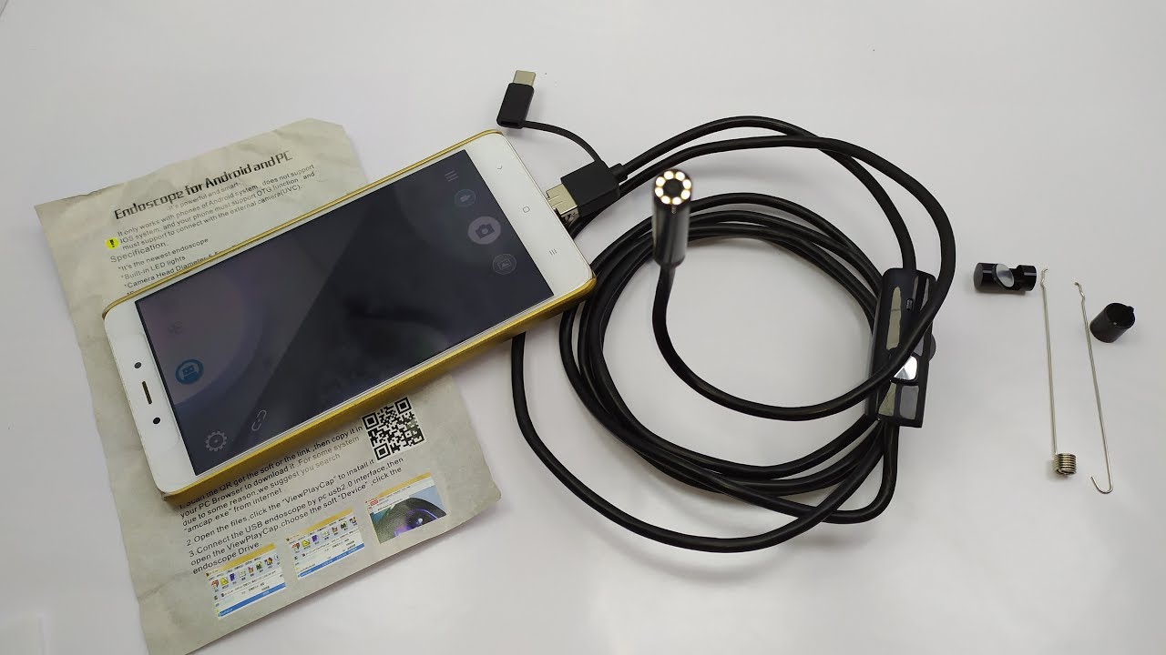 كاميرا المنظار لتصوير الاماكن الضيقة والصغيره   Android PC 1200P Endoscope Camera