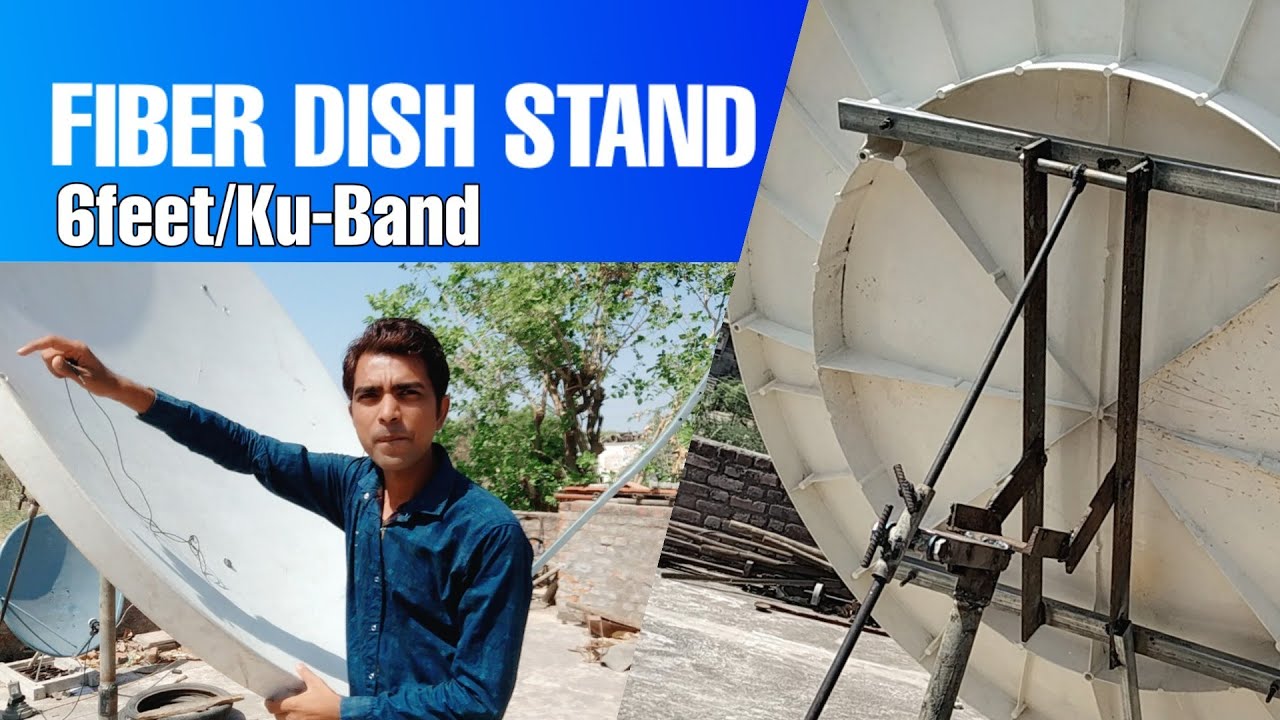 How to make fiber Dish Antena stand at Home