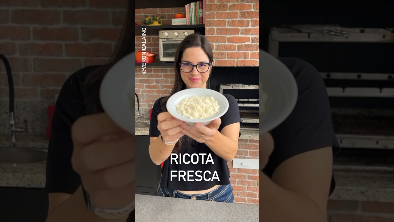 Como fazer RICOTA FRESCA CASEIRA | Receita f&aacute;cil Ver&ocirc;nica Laino