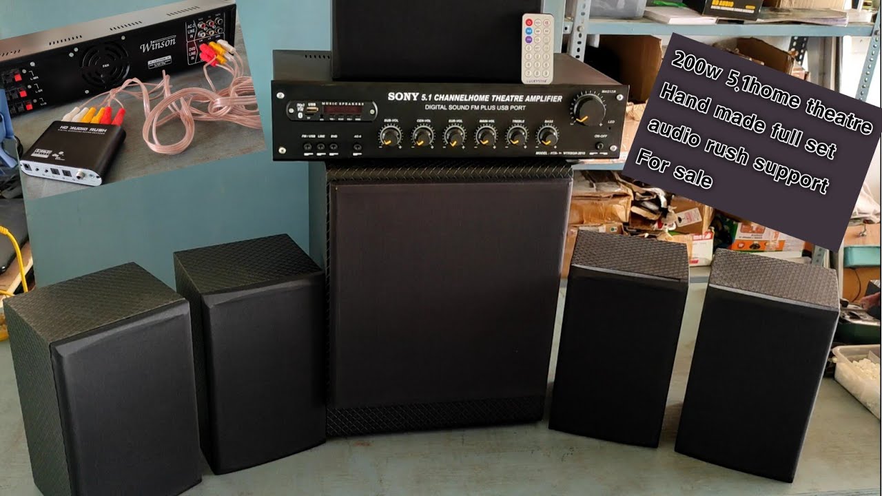200w control model 5.1 handmade Home theater full set