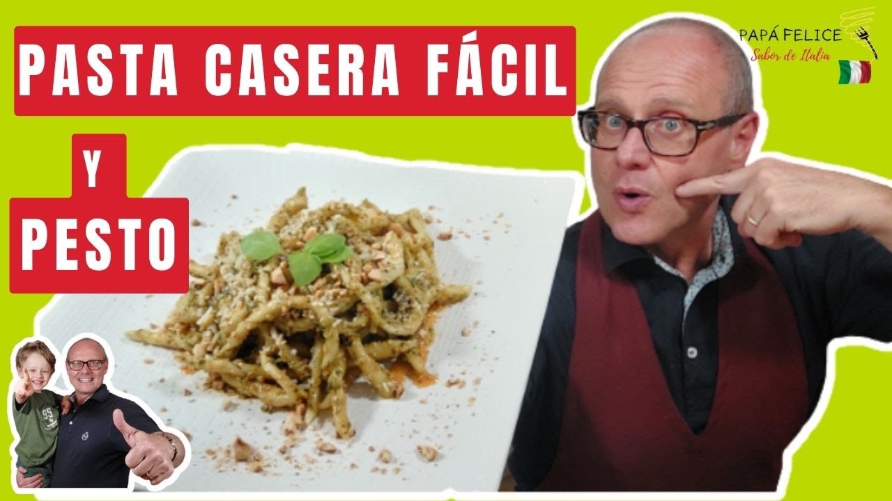 🇮🇹 Cómo preparar Pasta Casera BUSIATE y Pesto Siciliano