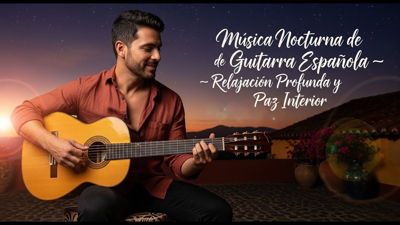 Música de Guitarra Española para Dormir 😴 Instrumental Nocturna y Relajante
