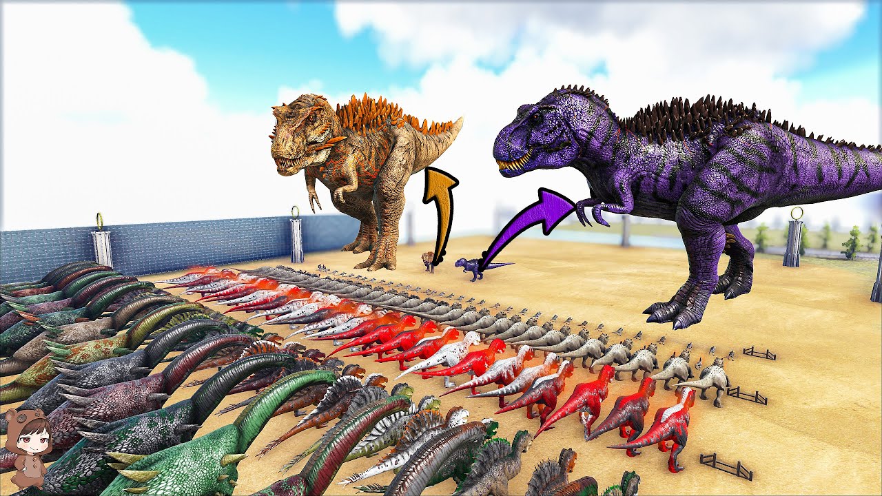 Omega Rex & Alpha 06 VS Vanilla & Mod Dinos | ARK Mod Battle Ep.169