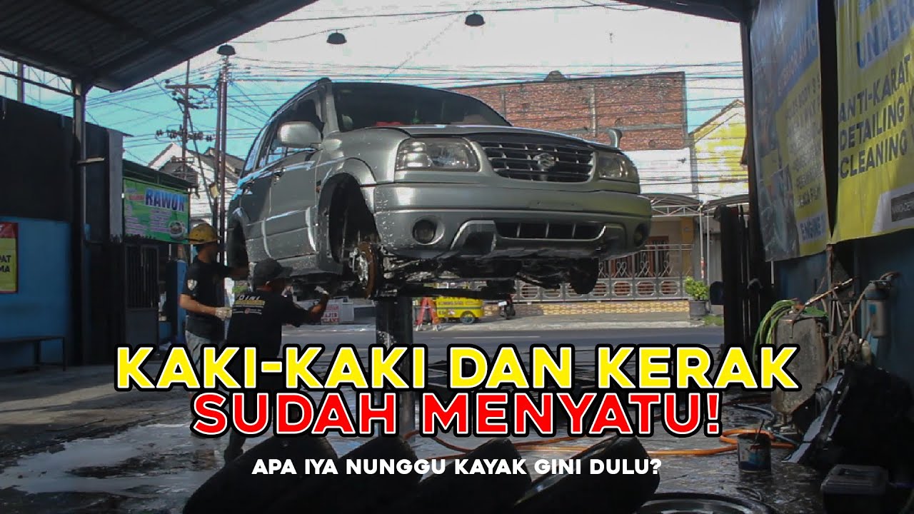 NGERAWAT MOBIL YANG GAK SULIT! Salon Total + Anti Karat Bitumen Suzuki Escudo