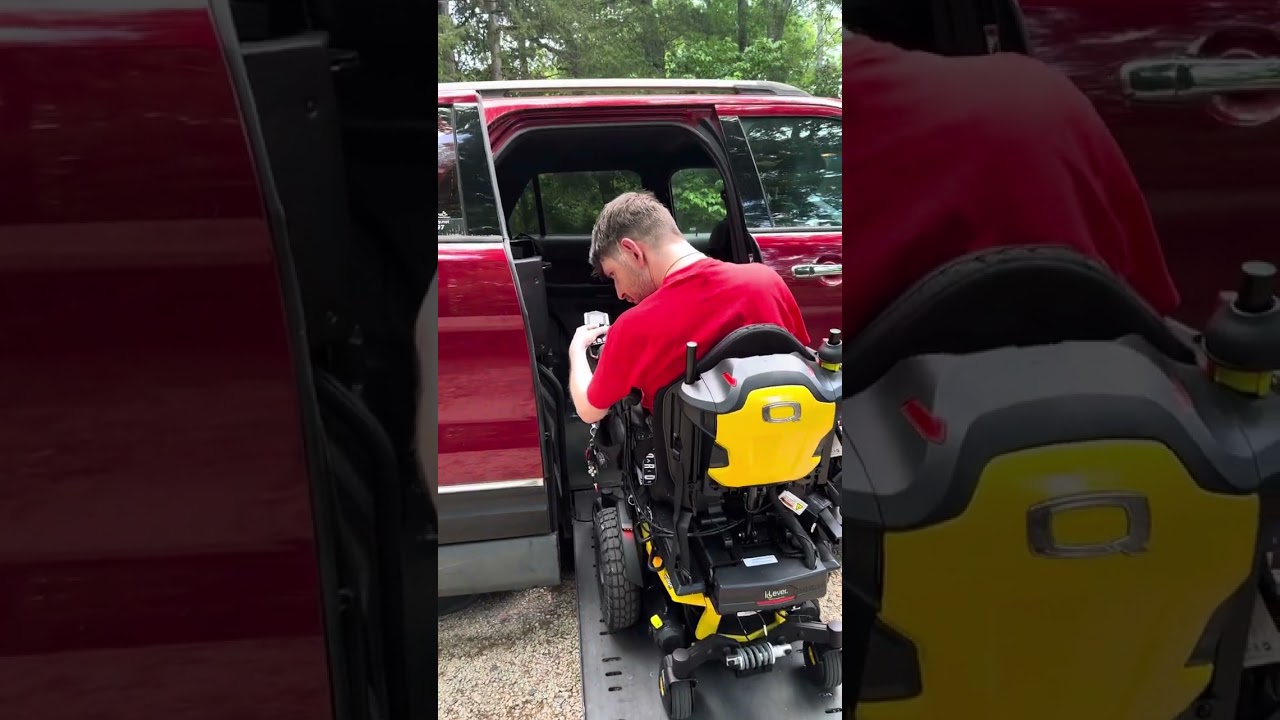 #NuMotion what it’s like 👍 to have foot 👣 rests, transferring to drive. It’s a hassle! 3