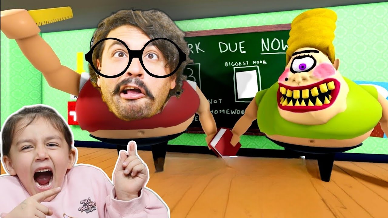 TEK GÖZLÜ KORKUNÇ ÖĞRETMENİN OKULUNDAN KAÇIŞ 😨ROBLOX MR STINKY'S DETENTION OBBY!