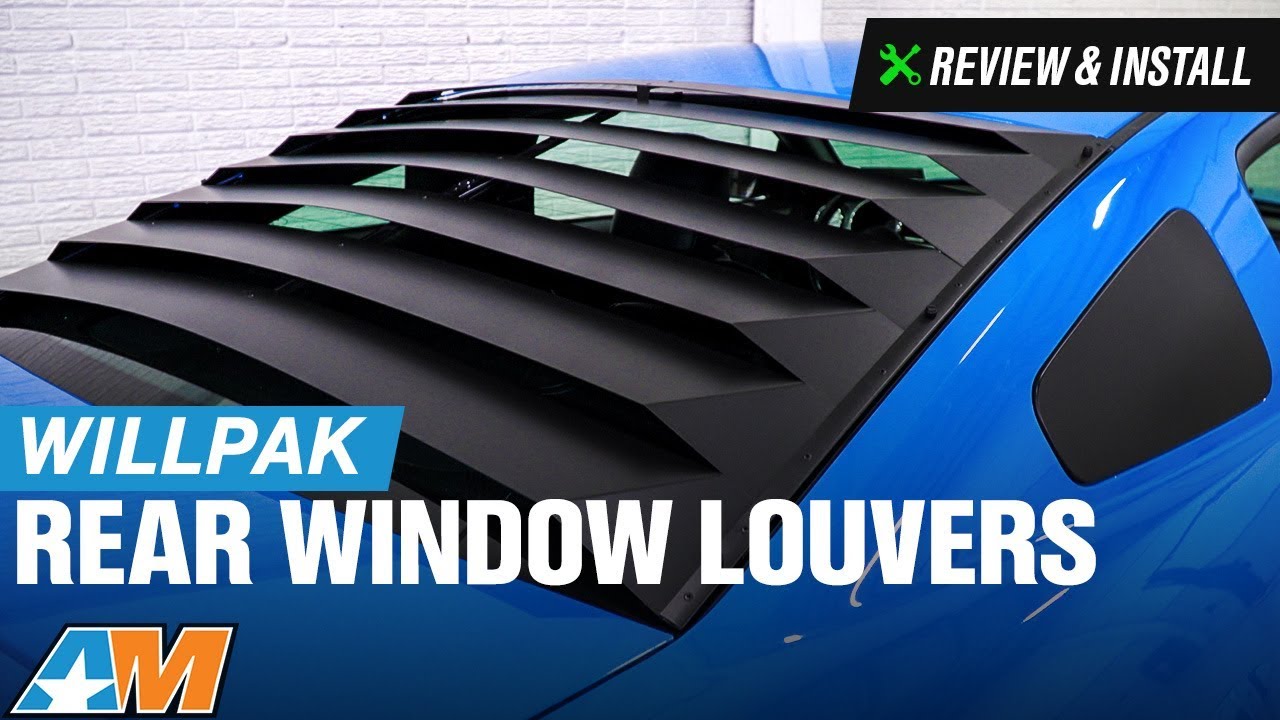 2005-2009 Mustang Willpak Rear Window Louvers - Smooth Aluminum Review & Install