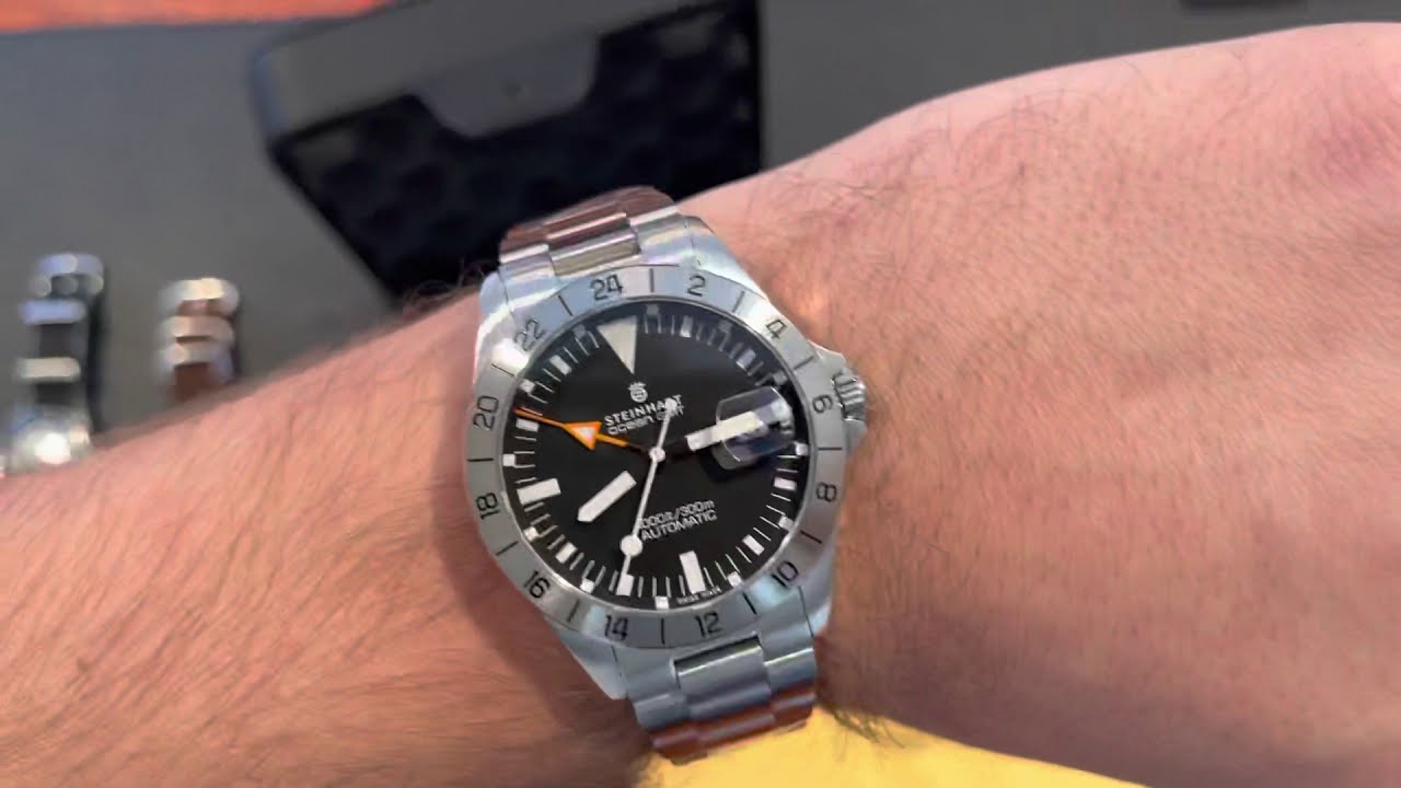 Steinhart Ocean 39 Vintage GMT - OLKO Edition (Unboxing and Impressions) - Rolex Explorer II Homage