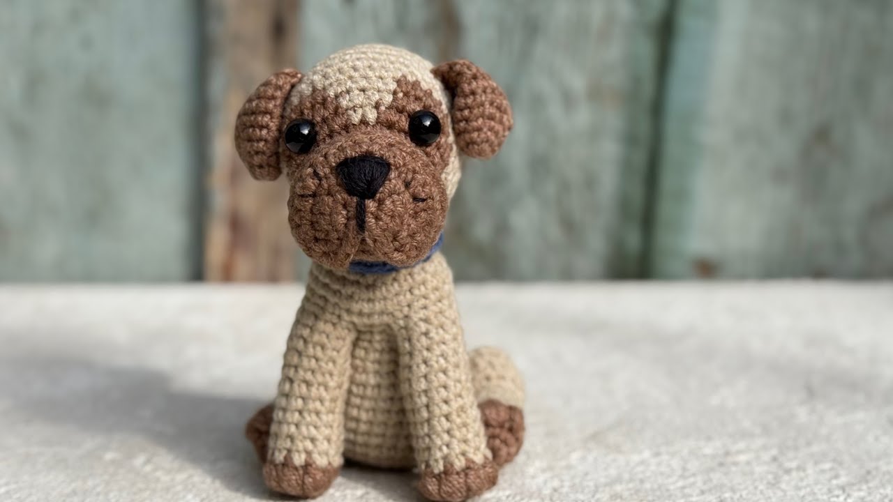 tutorial: crochet puppy BOXER / в'яжемо цуценя БОКСЕРА, part 1 (ears, tail)