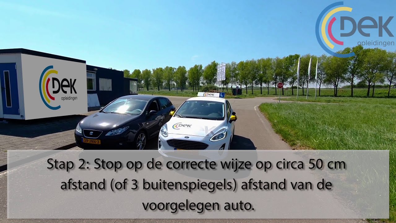 Achteruit file parkeren