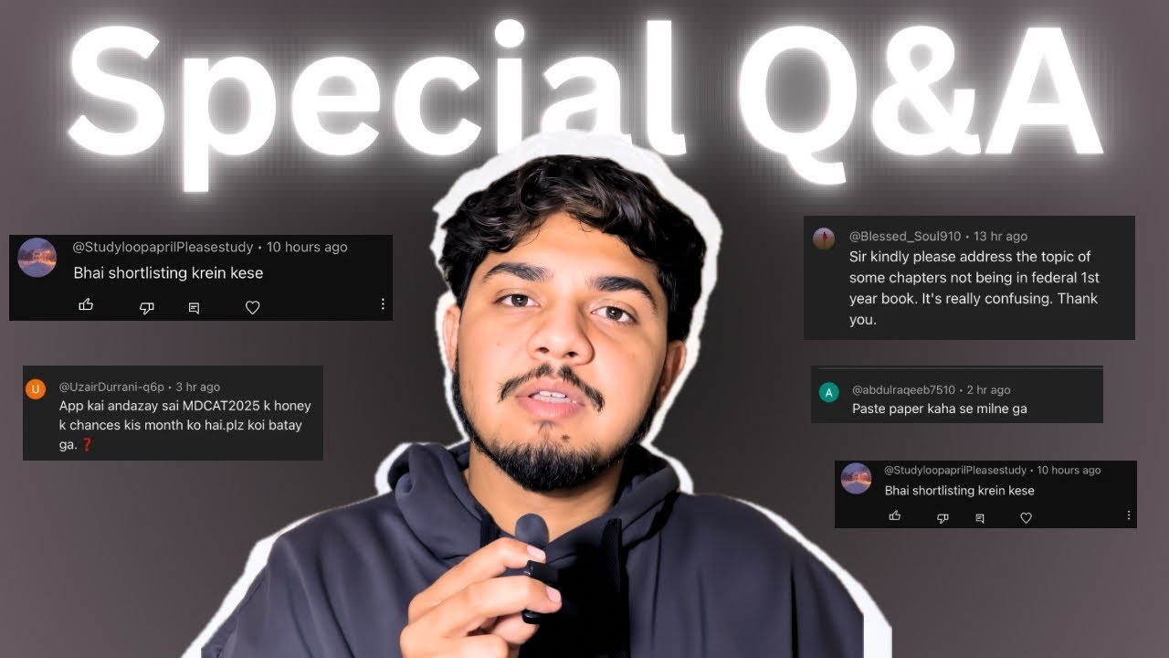 My first Q&A about Mdcat 2025