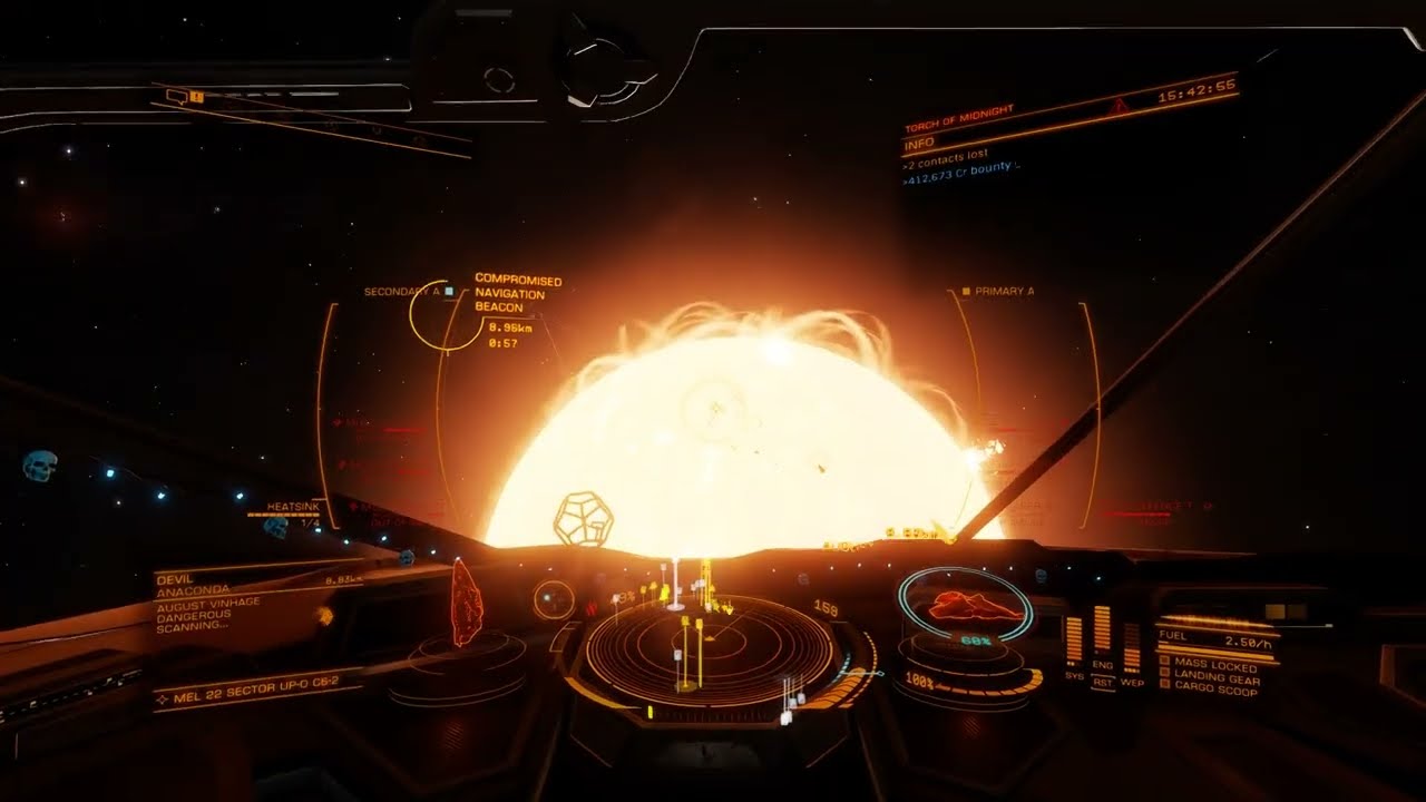 Elite Dangerous - Bounty hunting in Mel 22 Sector UP-O c6-2.