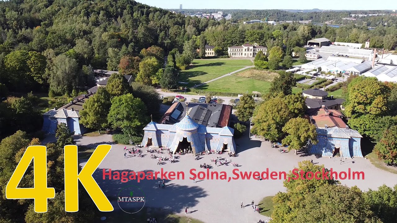 Hagaparken  Solna Stockholm Sweden  | 4K drone footage Part#03