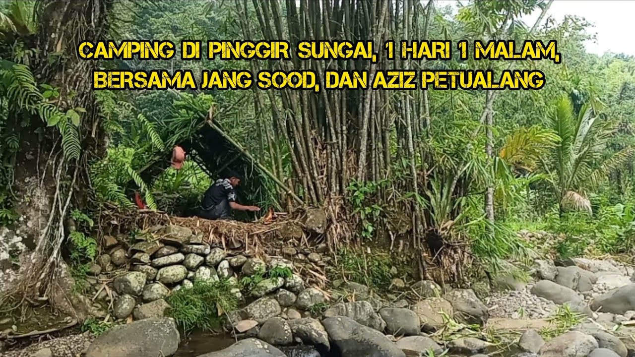 SURIVIVAL DI SAWAH, BIKIN SELTER DI PINGGIR SUNGAI, CAMPING BERSAMA JANG SOOD DAN AZIZ PETUALANG
