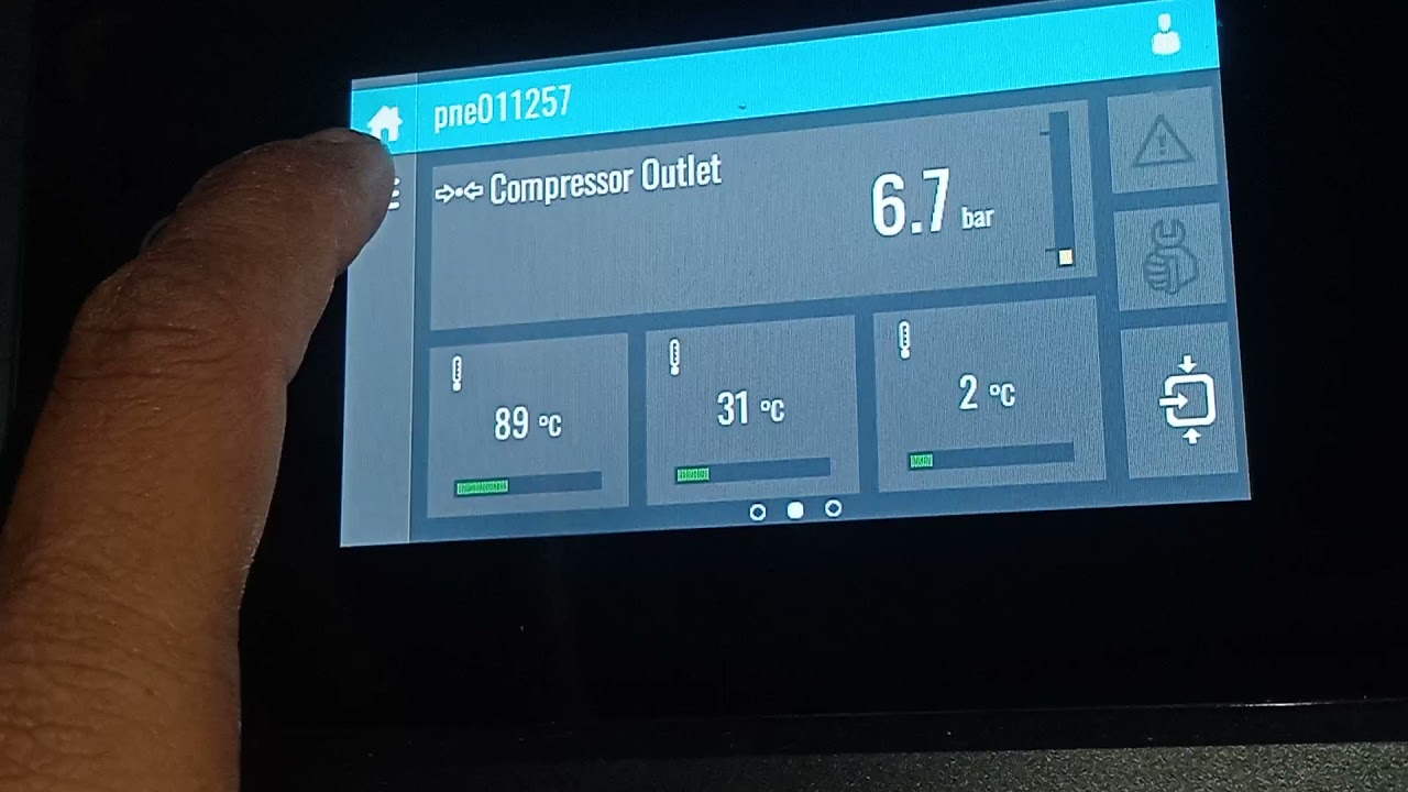 Atlas copco compressor about important parameters.