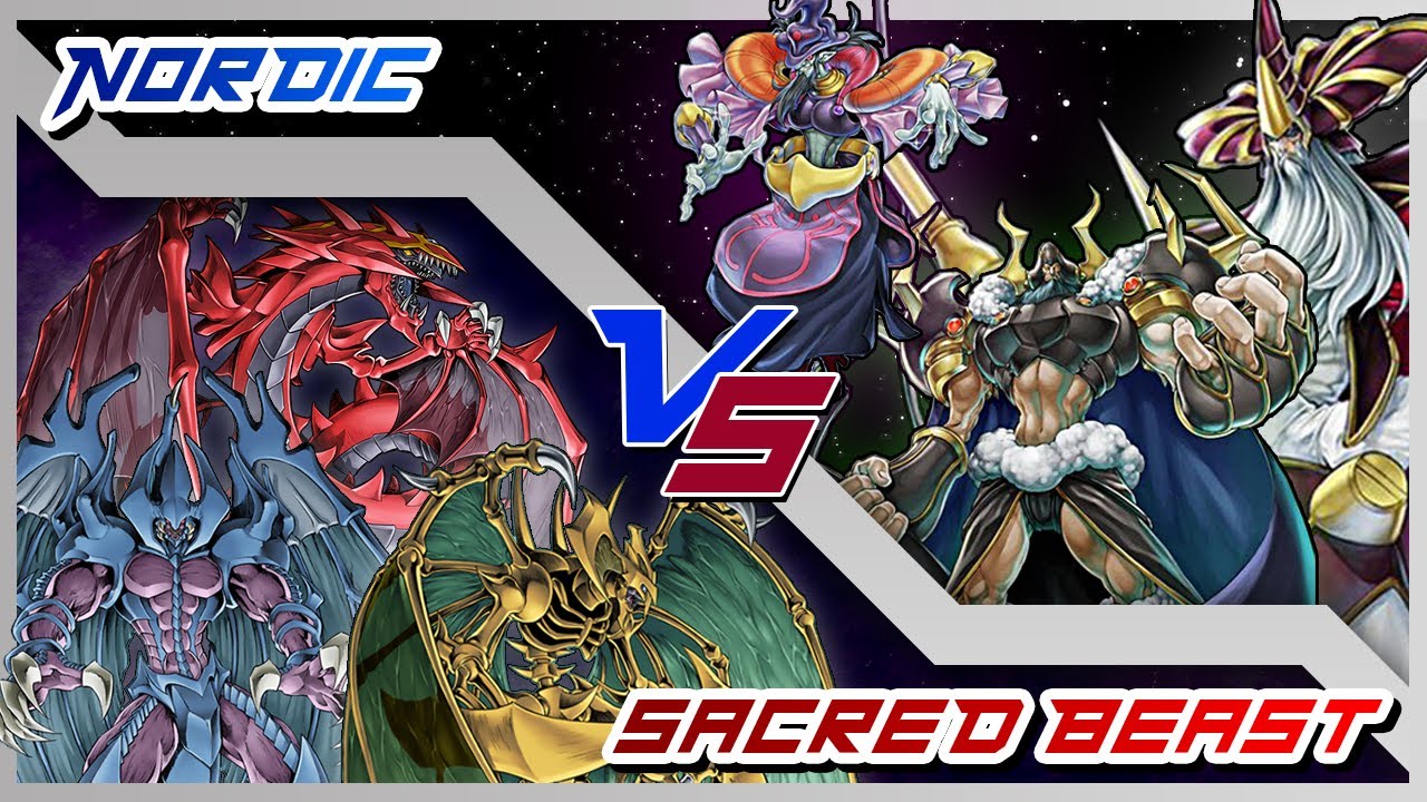 YU-GI-OH! TCG | TORNEIO DOS DEUSES | SACRED BEASTS VS NORDIC GODS | DUELO SINGULAR GX VS 5DS!