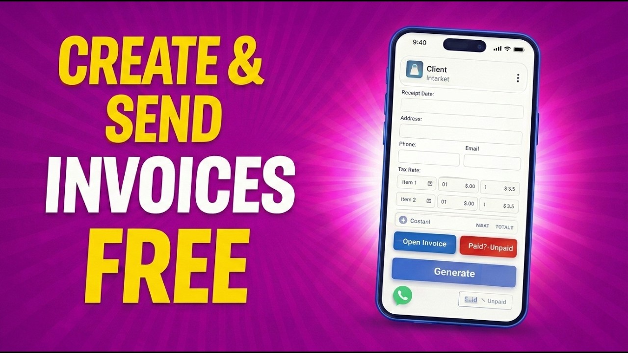 Create & Send Invoices in Minutes – FREE Invoice Web App!