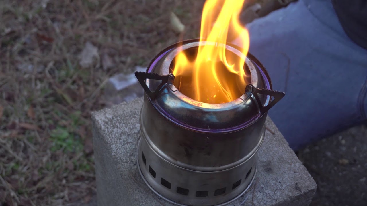 Testing The Ohuhu gasifier stove with hardwood pellets