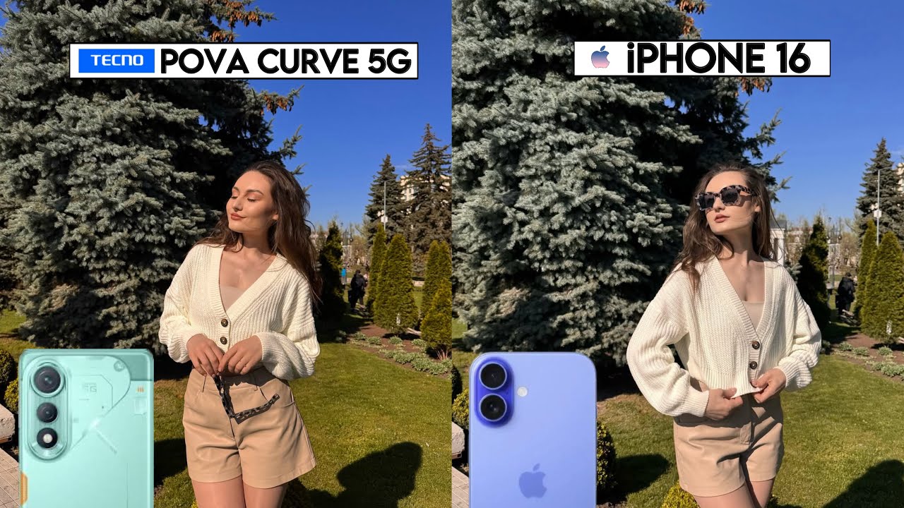 Tecno Pova Curve 5G Vs iPhone 16 Camera Test & Comparison