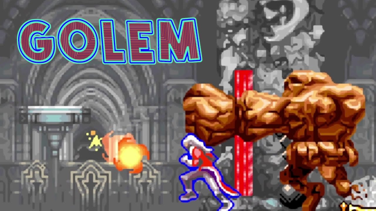 GOLEM Y CAPILLA. HARMONY OF DISSONANCE (GBA). CASTLEVANIA. PARTE 6.