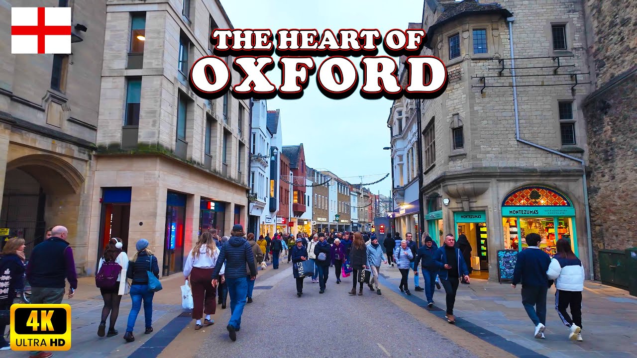 Oxford City Centre in UK 🇬🇧 Walking Tour