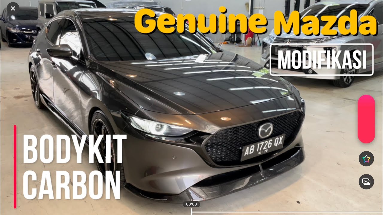 Modifikasi CARBON Bodykit Original Mazda 3 Hatchback Indonesia (Project 6)
