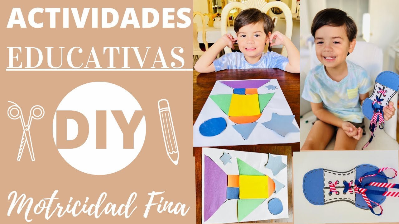 ACTIVIDADES  PARA NIÑOS DE 3 A 5 AÑOS || MOTRICIDAD FINA || CATHY TIPS