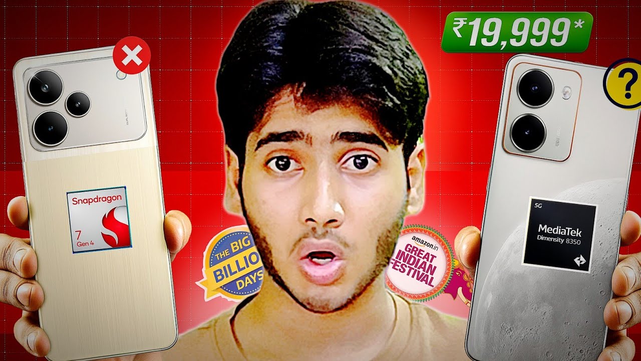 Snapdragon 7 Gen 4 vs Dimensity 8350 🔥 Realme P3 Ultra vs P4 Pro ₹19,999