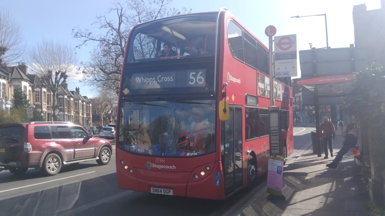 SLN - ADL Enviro E400H - 12341 - SN64OGP - on Route 56 - at Lea Bridge Roundabout - 14/03/2026 
