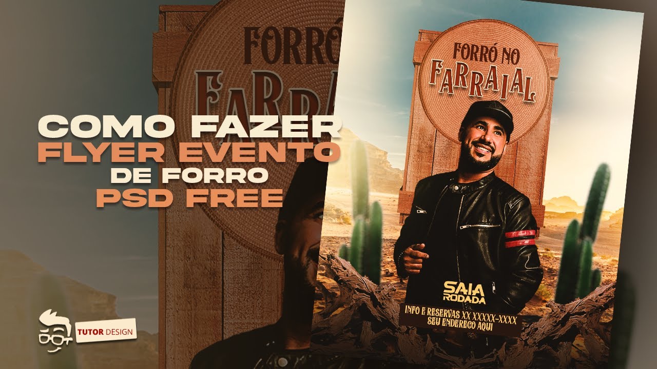 Como criar Flyer Forr&oacute; PSD FREE