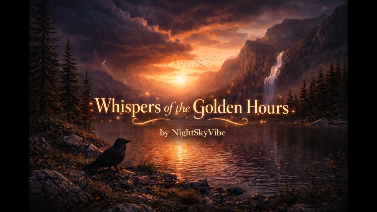 Whispers of the Golden Hours | Cozy Nordic Lo-Fi – NightSkyVibe 1h