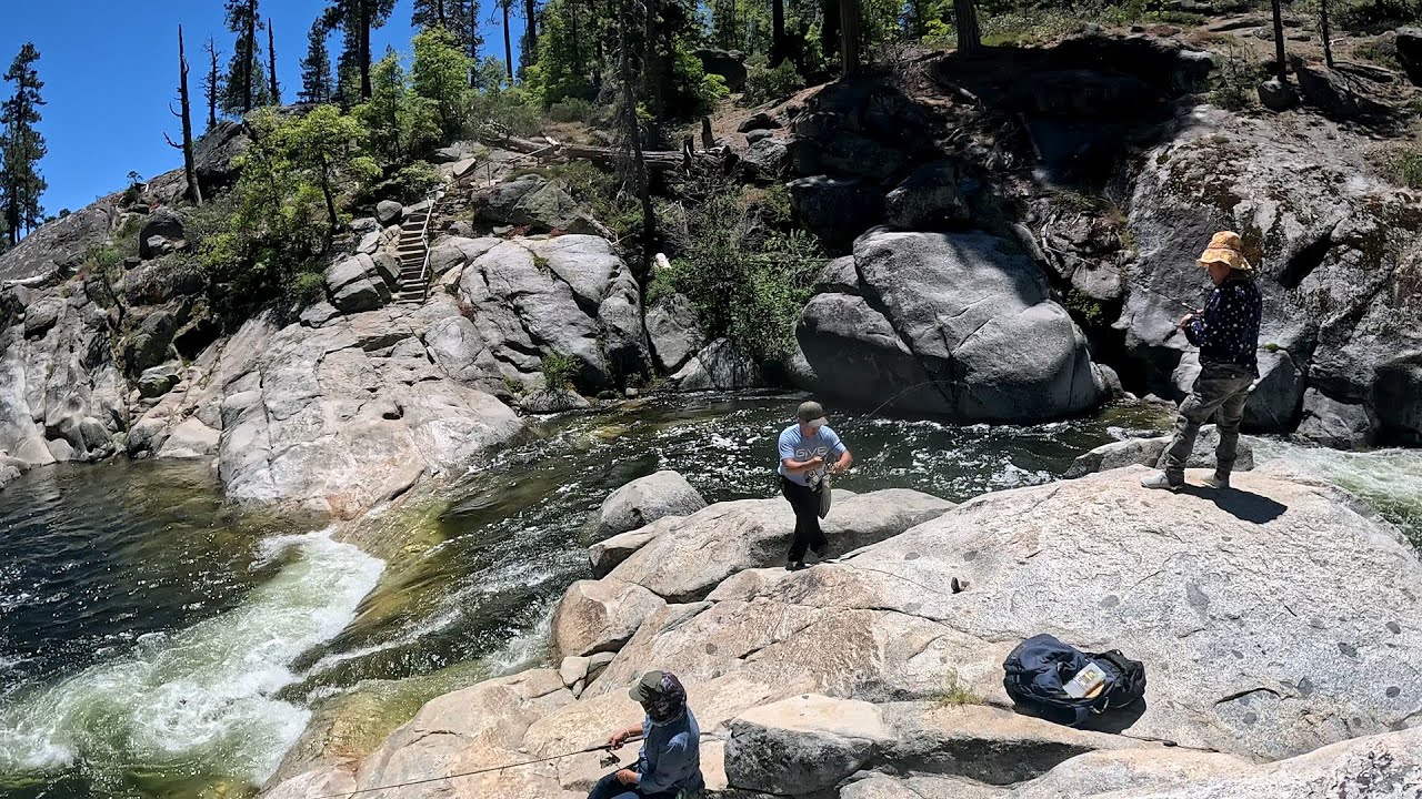 Fishing Rainbow Trout at Dinkey Creek River