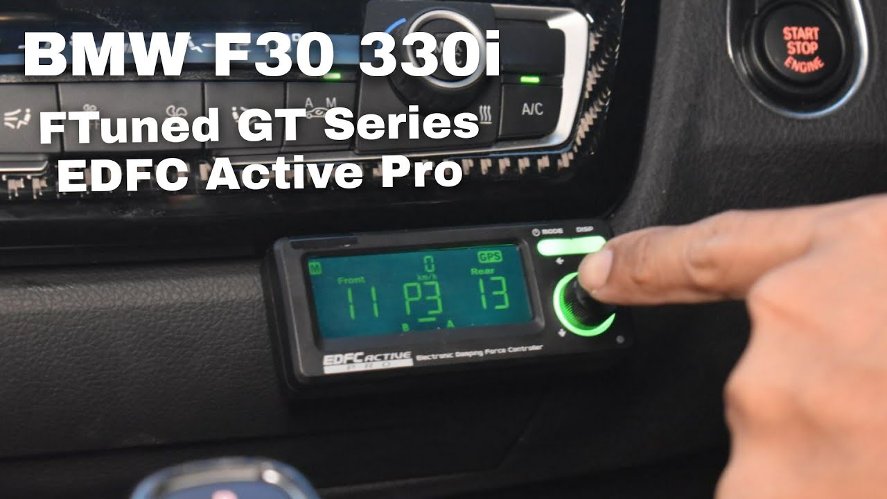 FTuned Suspension GT Series w/ Top mount Pillowball + EDFC Active Pro | BMW F30 330i