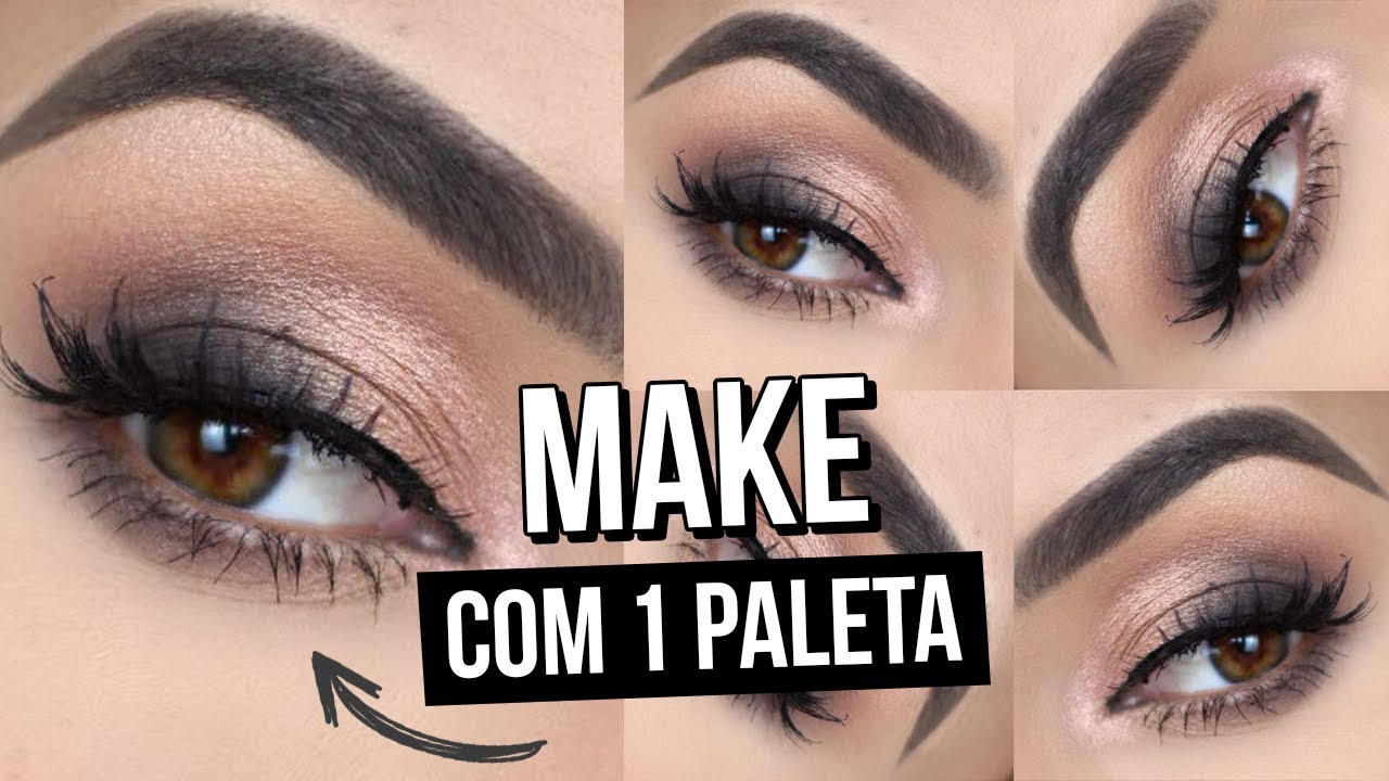 MAKE LACRADORA SÓ COM 1 PALETA | MAQUIAGEM COMPLETA EM 4 MINUTOS
