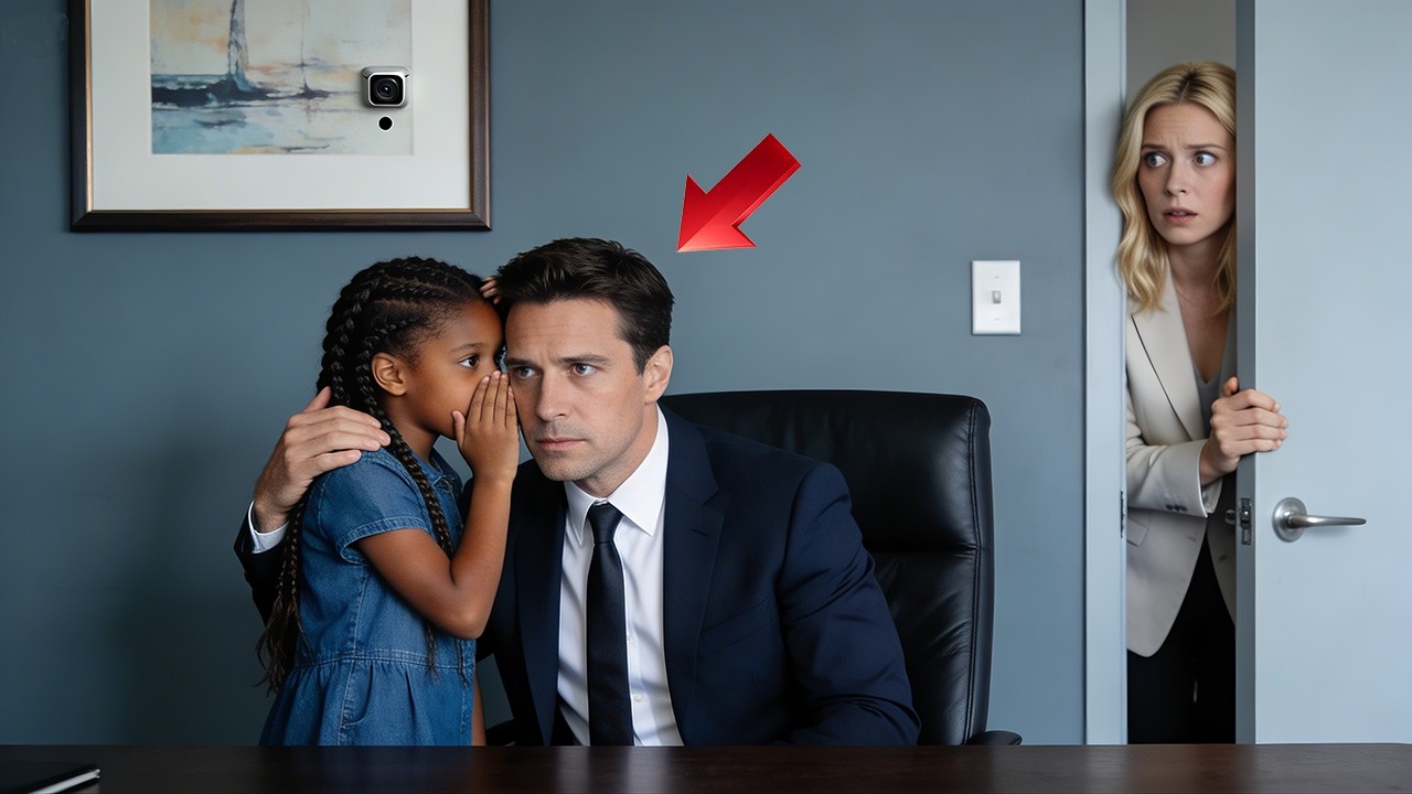There’s a Hidden Camera in Your Office, the Black Girl Whispered The Billionaire Exposed His Fiancée