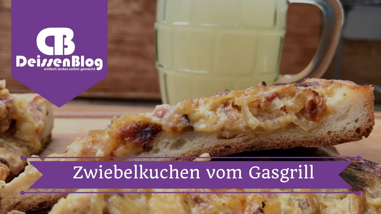 Zwiebelkuchen vom Gasgrill
