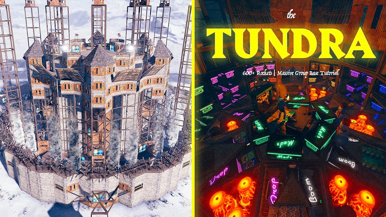 THE TUNDRA - MASSIVE Rust Clan Base | Open Core & Widegap | Build Tutorial 2022