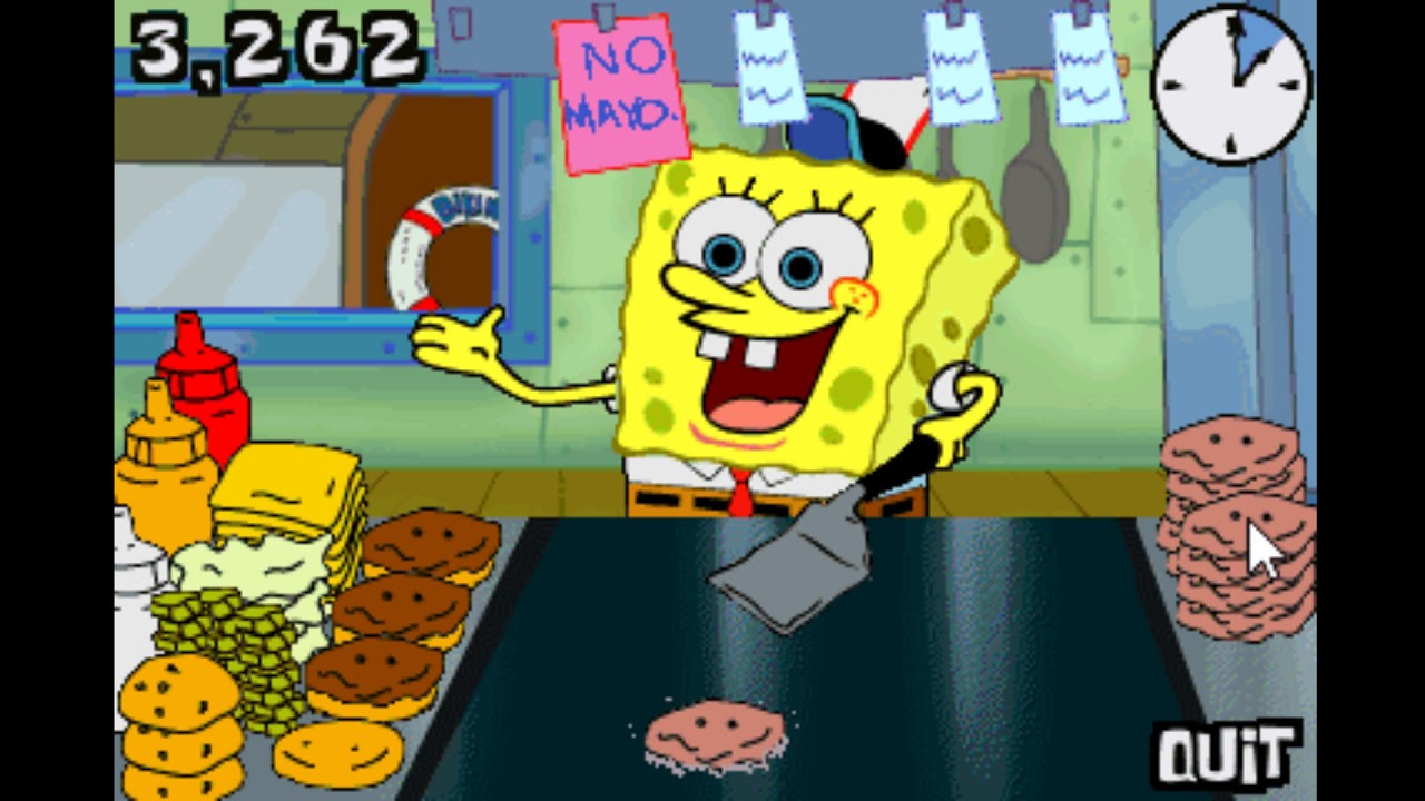 SpongeBob Squarepants Burger Game Flip or Flop