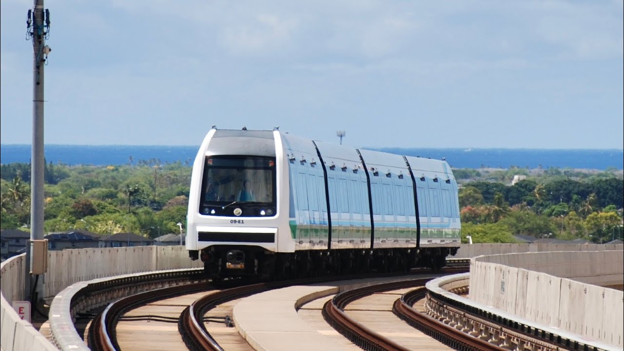 Railfanning Honolulu Skyline Trains at Keone'ae UH-West O'ahu Station 7/7/2023