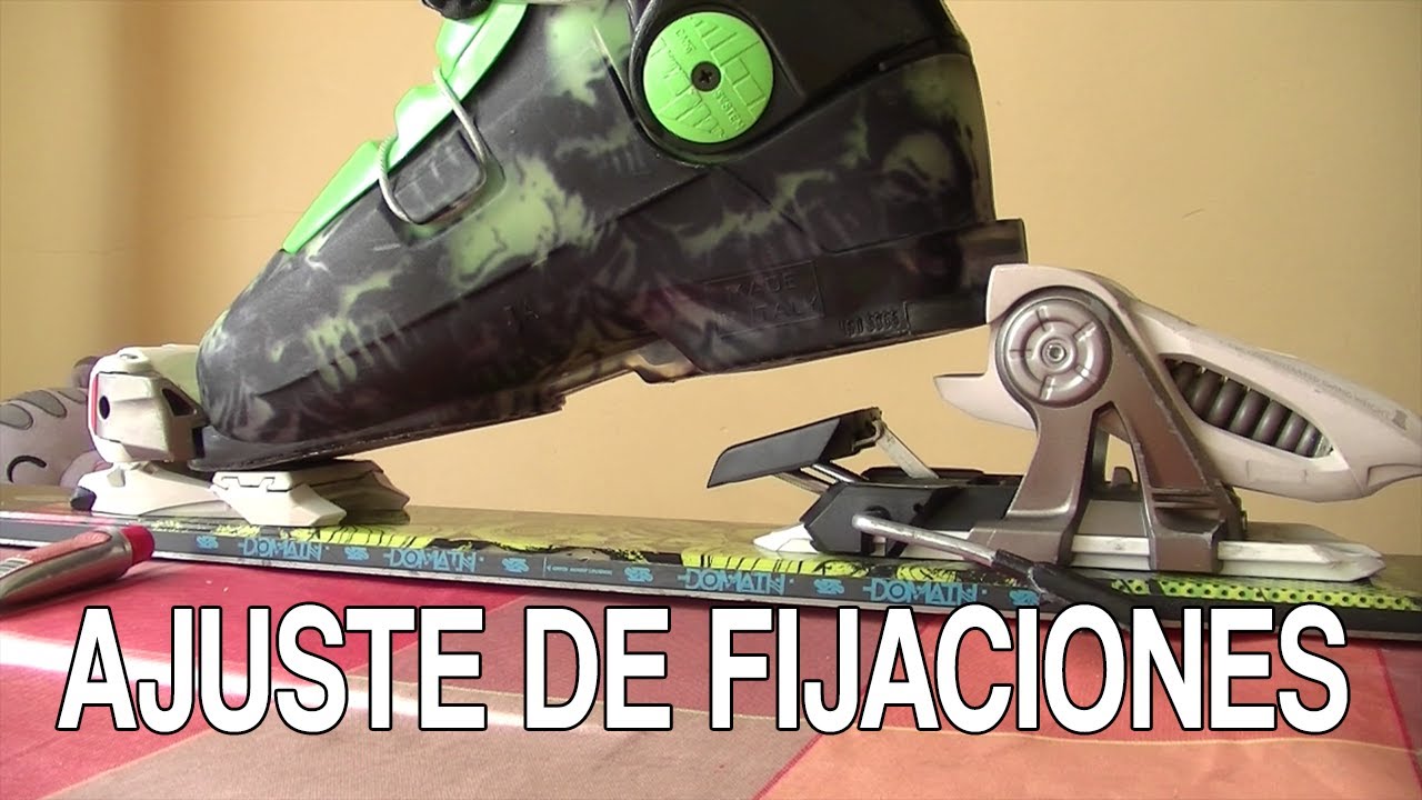 Fijaciones de esquí. Ajuste y regulación.